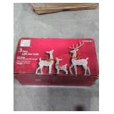 3 Piece LED Deer Family