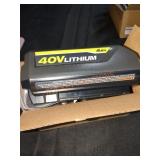 RYOBI 40v 4Ah Battery, UNOPENED BY ROCKEY TEAM,