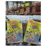 2 boxes of summer fruity pebbles yellow box