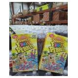 2 boxes of summer fruity pebbles yellow box