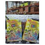2 boxes of summer fruity pebbles yellow box