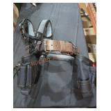 Husky 2 Bag Work Tool Belt w/ Suspenders