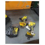 DeWalt 20v 2 tool set and charger