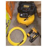 DeWalt Nailer And Air Compressor Combo, Sold as
