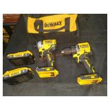 DeWalt 2 Tool Combo Kit, Missing Charger, Sold as