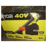 Ryobi 40v Leaf Vacuum, Tool Only, NO BATTERY OR
