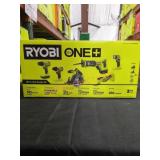Ryobi 18v 6-Tool Combo Kit (1/2" Drill/Driver,