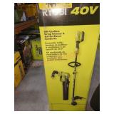 Ryobi 40v String Trimmer and Jet Fan Blower Kit,