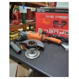 Ridgid 7" twist handle angle grinder