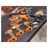 RIDGID 18v 8 Tool Combo Kit, Sold as is where is,