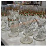 Libby Christmas Wine Glasses