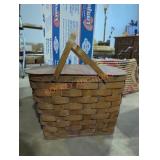 Vintage Woven Picnic Basket