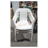 3-Set Plastic Outdoor Chairs