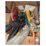Umbrella & Decor Box Lot