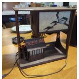 Vintage Wood Water Mill Table Lamp