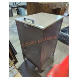 Mid-Century Modern Rolling Filing Cabinet