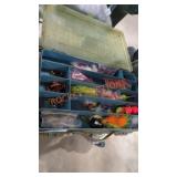 Fishing tackle box and contents