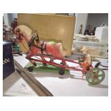 Vintage Horse & Wagon Toy