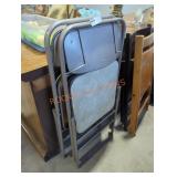 Two Metal Folding Chairs