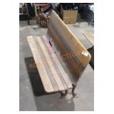 Vintage kids school bench