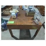 Faux Burl Mid-Century Modern Table