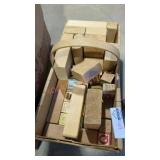 Vintage wooden block lot