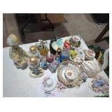Porcelain Trinkets and Statues Lot