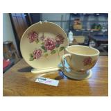 Teleflora Vintage Rose Teacup and Saucer Display