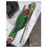 Vintage Folk Painted Wooden Flying Duck