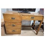 Wood Campaign Desk