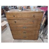 5-Drawer Campaign Style Dresser