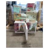 Skid Lot Assorted Christmas Trees, Bi Fold Closet