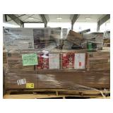 Skid lot:  Microwave, Pantry Cupboard, Holiday