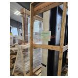 Black Exterior & White Glass Doors 2X THE BID