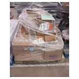 Skid Lot of  Various Cleaning Products, Motor