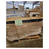 30" Brass Wash Stand with Marble Countertop