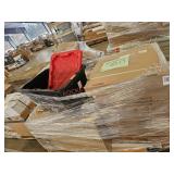 Skid Lot 54" Dining Table, Cabinets, Slat Wall