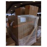 Skid Floating Double Vanity and Sink, Electric