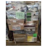 Skid Lot Of Assorted Lights, Ceiling Fans,