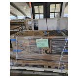 Skid Lot of Shower Base, Bathtub, Steel Shelving