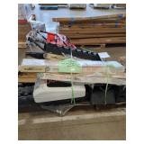 Skid Lot Of Heater, Lawn Mower, Drain Grate,