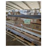 Skid Lot of Garage Doors, Flooring, Misc