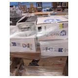 Skid Lot Of Air Filters, Kitchen Sink, Bath Fan