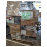 Assorted Lights, Ceiling Fans, Vanity Lights Skid