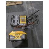 DeWalt 20v MAX Lithium Ion Battery 5ah and Charger