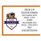 **PICKUP INFORMATION - PLEASE READ**