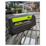Ryobi 40v 6 ah battery