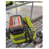 Ryobi 18v  battery and charger
