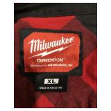 Milwaukee Gridiron red and black flannel, XL