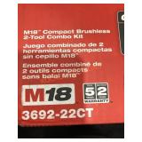 Milwaukee M18 compact Brushless 2-tool combo kit